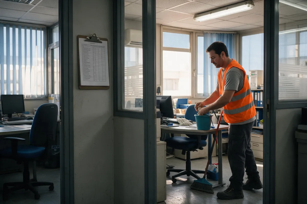 Checklist de limpieza de oficinas en València Marítim — Portlimp Valencia